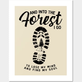 Forest Hike Boots Soul Campfire Tent Posters and Art